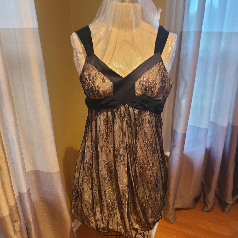 GALLIANO Black Lace Women's Dress sz 40